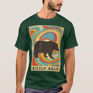 T-shirt Vintage Grizzly Oear Lover Animal Retro Style