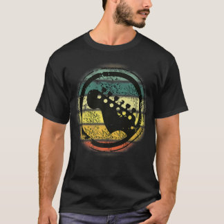 T-shirt Vintage Guitar Shirt, guitar tshirt, guitar men, g