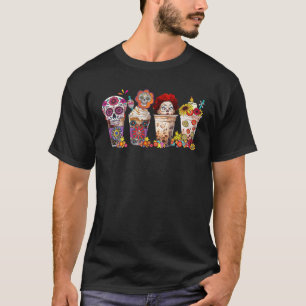 T-shirt Vintage Halloween Horreur Latte tasses de café Crâ