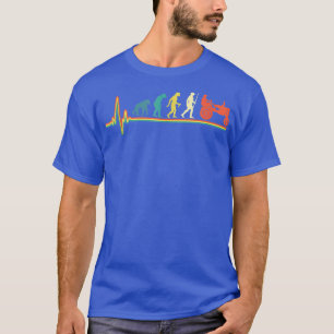T-shirt Vintage hearbeat tracteur évolution rétro vintage
