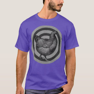 T-shirt Vintage Hen Étiquette BW