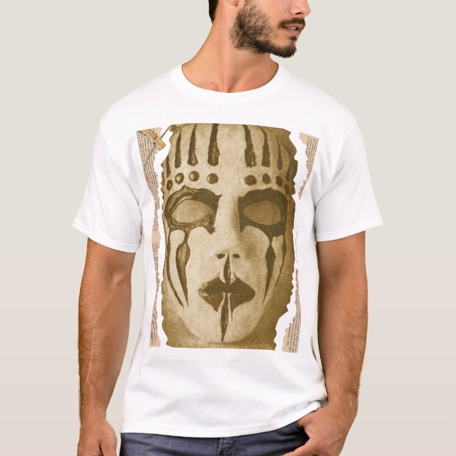 T-shirt Vintage Holloween Mask (Devant)
