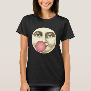 T-shirt Vintage homme dans la lune plein visage bubblegum 