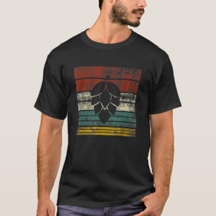 T-shirt Vintage Hop Leaf Home Brasseurs Amateurs de bière