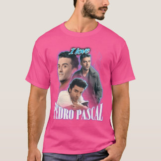 T-shirt Vintage I Love Pedro Pascal Oscar Style Isaac