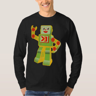 T-shirt Vintage I Love Robots Robotics Technicien ingénieu