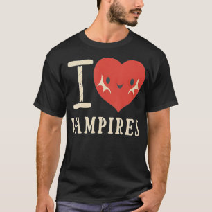 T-shirt Vintage I Love Vampires