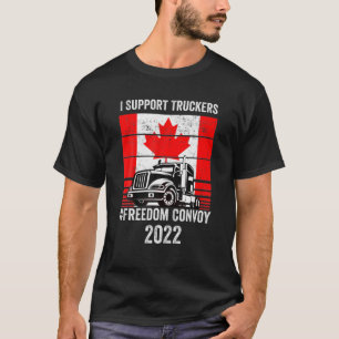 T-shirt Vintage I Support Truckers Freedom Convoy 2022