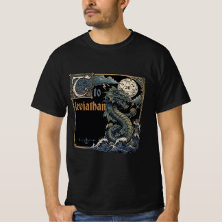 T-shirt Vintage Illuminated Manuscript Leviathan DND