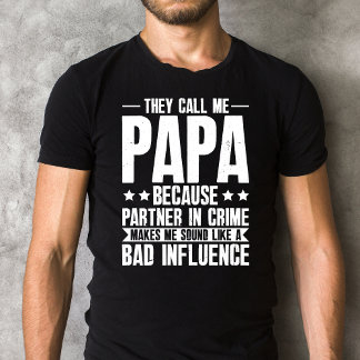 T-shirt Vintage Ils M'Appelent Papa Parce Qu'Ils S'Associe
