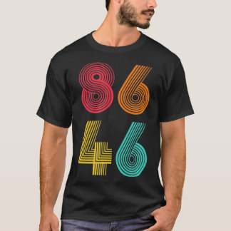 T-shirt Vintage impeach drôle 8646 anti design homme femme