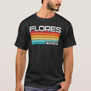 T-shirt Vintage Indonésie Vacances Asie Flores