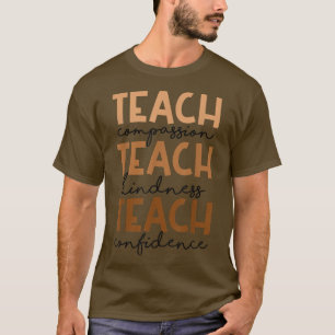 T-shirt Vintage Inspiration Enseignant Kindness Enseignant