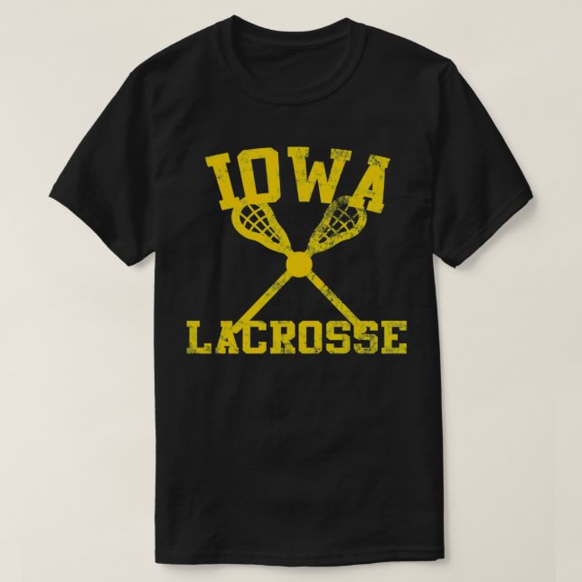 T-shirt Vintage Iowa Lacrosse (Design devant)