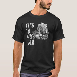 T-shirt Vintage Its In My DNA Belarus Outline Map Belarusi