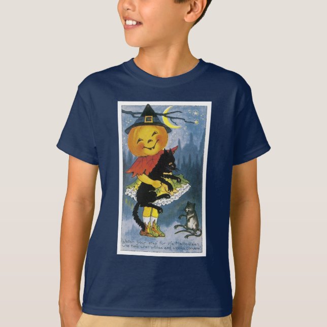 T-shirt Vintage Jack o' Lantern (Devant)