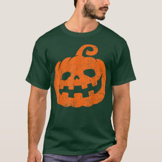 T-shirt Vintage Jack-o'-lantern Citrouille effrayant Face