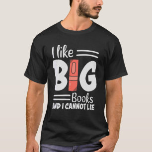 T-shirt Vintage J'Aime Les Gros Livres Nerds Bookaholic Bo
