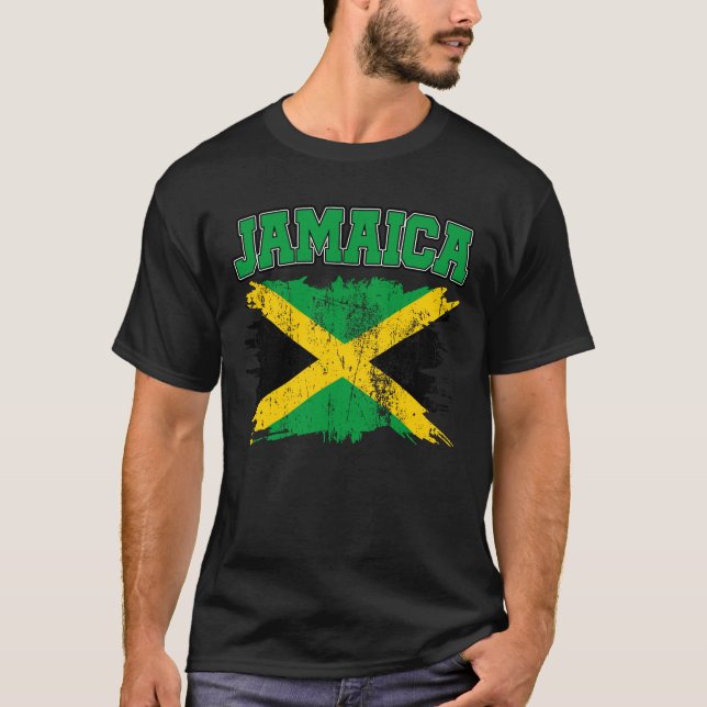 T-shirt Vintage Jamaica Jamaican Pride (Devant)