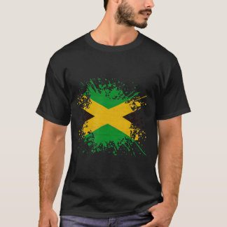 T-shirt Vintage Jamaïque Classic Jamaïque Drapeau Jamaïcai