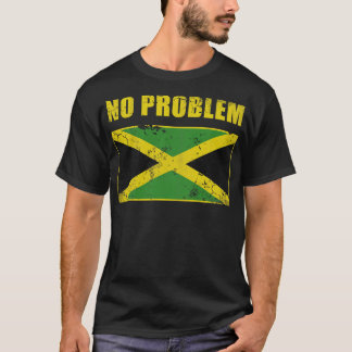 T-shirt Vintage Jamaïque Pas de problème Drapeau Jamaïcain