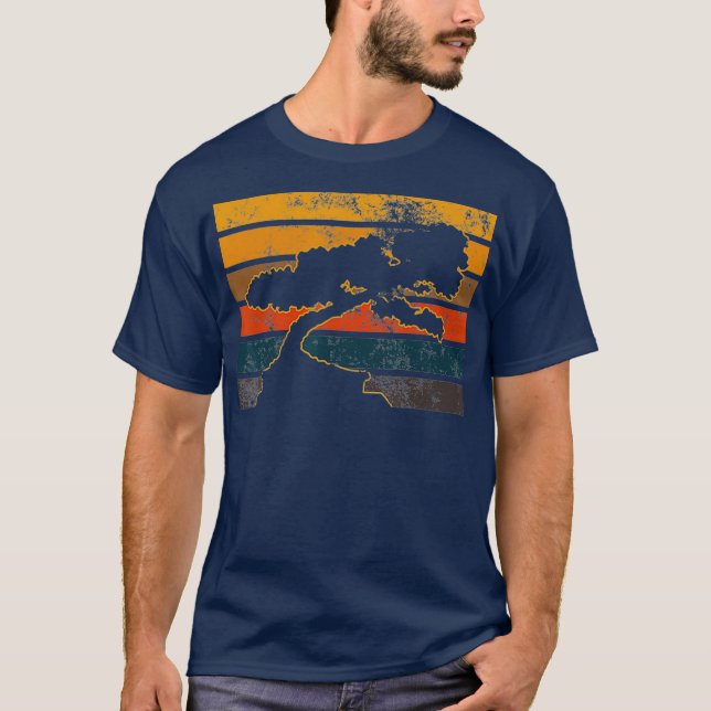 T-shirt Vintage Japanese Art Bonsai Tree (Devant)