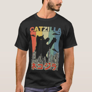 T-shirt Vintage japonais Catzilla