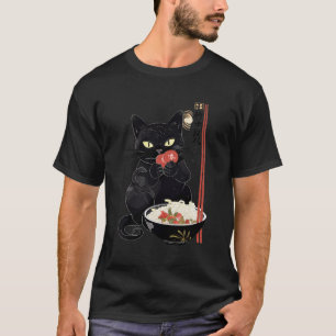 T-shirt Vintage japonais Ramen Chat Kawaii Anime Style Noo