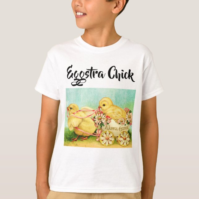 T-shirt Vintage Jaune Pâques (Devant)