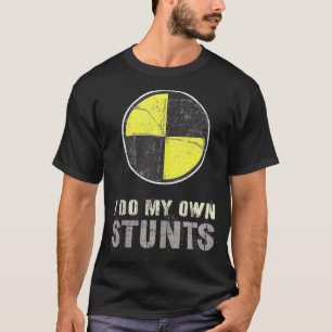 T-shirt Vintage JE FAIS MES PROPRES STUNTS Racecar Crash T