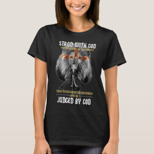 T-shirt Vintage Je Préférerais Me Tenir Avec Dieu Températ