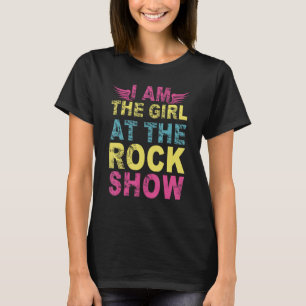 T-shirt Vintage Je Suis La Fille Au Rock Show Rock Music