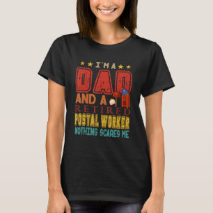 T-shirt Vintage Je suis papa et retraité Travailleur de la