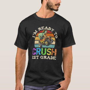 T-shirt Vintage Je suis prêt à écraser les Mons Dinosaures