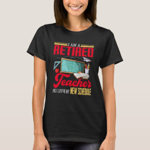 T-shirt Vintage Je Suis Professeur Retraité Et J'Aime Mon