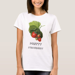 T-shirt Vintage jolie illustration de fraise Personnaliser