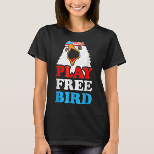 T-shirt Vintage Jouer gratuitement Oiseau Bald Eagle Ameri