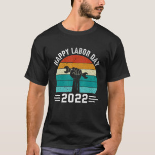 T-shirt Vintage Joyeuse Fête du Travail 2022 Fête du Trava