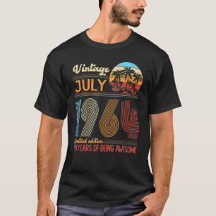 T-shirt Vintage juillet 1964 58 Ans 58ème Anniversaire Déc