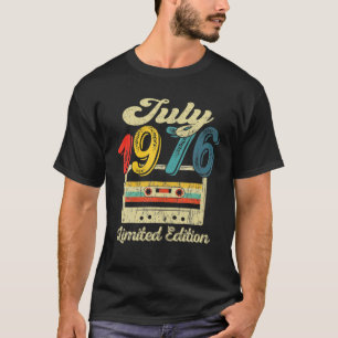 T-shirt Vintage Juillet 1976 Bande De Cassette 45E Anniver