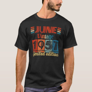 T-shirt Vintage juin 1957 65e anniversaire 65 ans