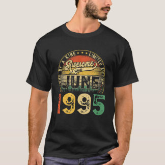 T-shirt Vintage Juin 1995 26E Anniversaire Décorations Drô