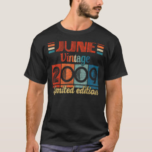 T-shirt Vintage juin 2009 13 Anniversaire 13 Anniversaire