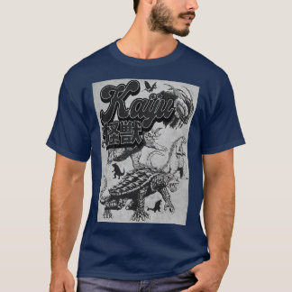 T-shirt Vintage Kaiju BW
