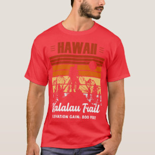 T-shirt Vintage Kalalau Trail Hawaii Mount Randonnée Lover