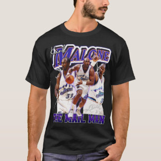 T-shirt Vintage KARL MALONE The Mail Man Basketball Legend