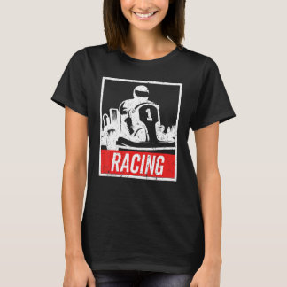 T-shirt Vintage Kart Racing , Go-Kart