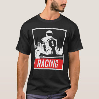 T-shirt Vintage Kart Racing , Go-Kart