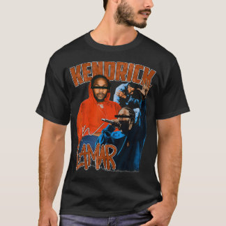 T-shirt Vintage Kendricks Art Lamars Rapper80s 90s