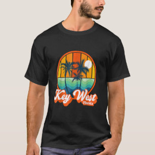 T-shirt Vintage Key West Florida Summer Vacances Plage Sou